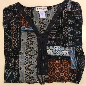 Serengeti Tops - Printed Tunic Size 1X Serengeti Tops - Printed Tunic Size 1X